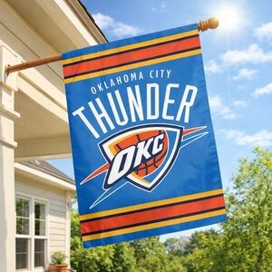NBA | Oklahoma City Thunder Applique & Embroidered 2-sided Oversized Flag *NWT